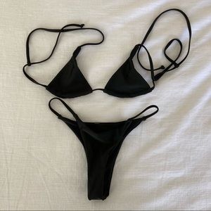 Black triangle bikini